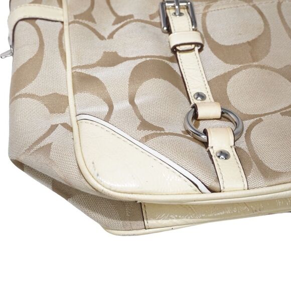 Coach Signature Gallery Tote in Cream / Tan, F17087 - Picture 12 of 15